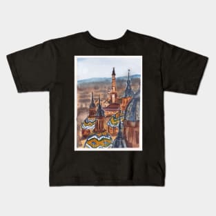 Zaragoza rooftops Kids T-Shirt